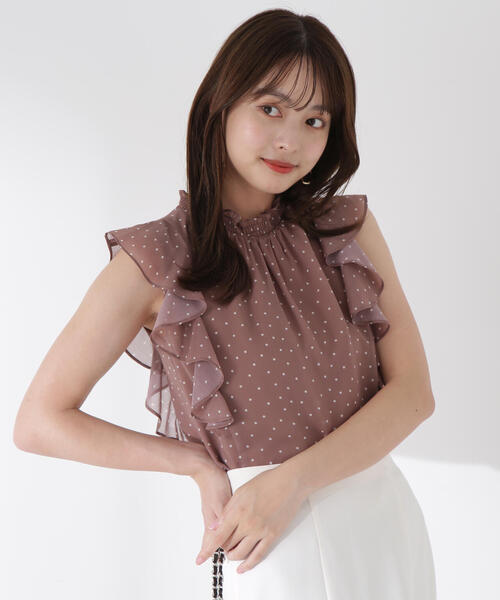 PROPORTION BODY DRESSING ブラウス シャツ ドット柄ブラウス
