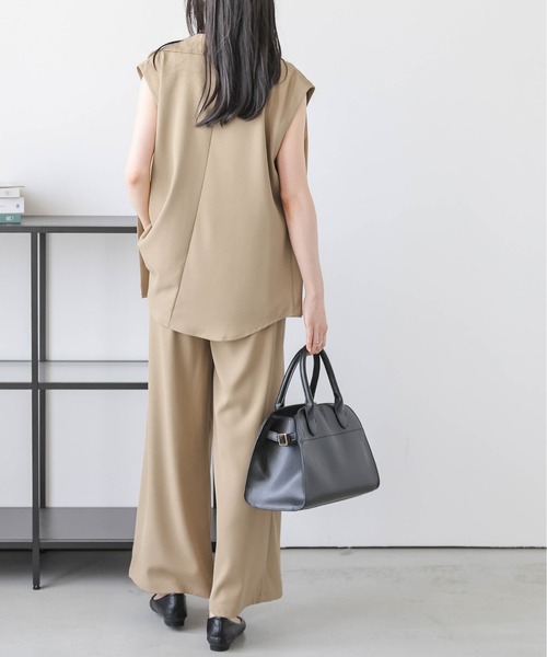 お取り置き　lija セットアップ Lajour セットアップ 「日本製」ジレ×ワイドパンツセットアップ