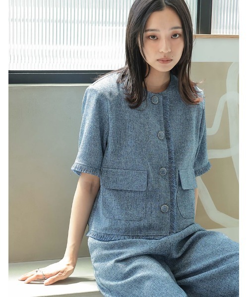 完売品✨極美品【JENNE】Lサイズ 2025トレンド サマーツイードジャケット ジャケット｜JENNE(ジェンヌ)公式通販：パリジェンヌのよう