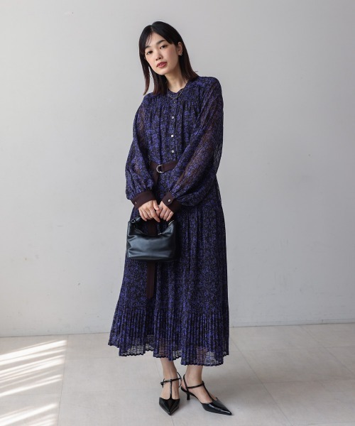 Bou Jeloud（ブージュルード） ワンピース フラワープリーツワンピース