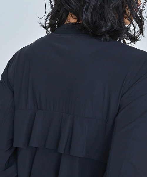 Sov. ブルゾン アウター バックフリルショートブルゾン レディース