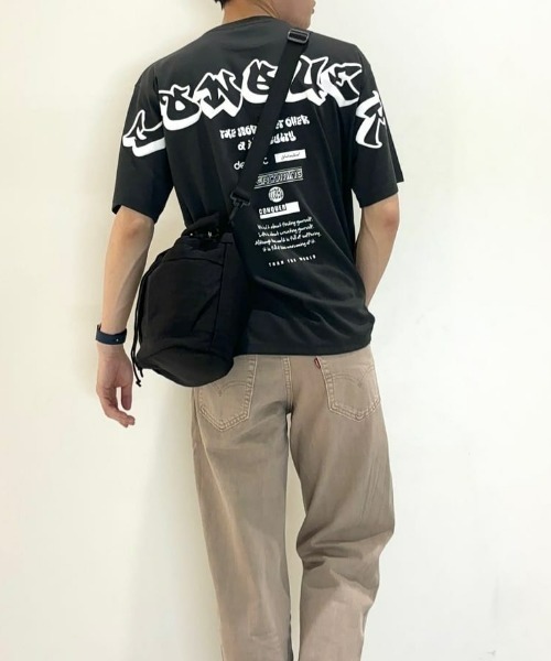 新品　男性ブランコ　オリジナルTシャツ　完売商品　バッグプリント　ベージュ　XL 新品 男性ブランコ オリジナルTシャツ 完売商品 バッグプリント