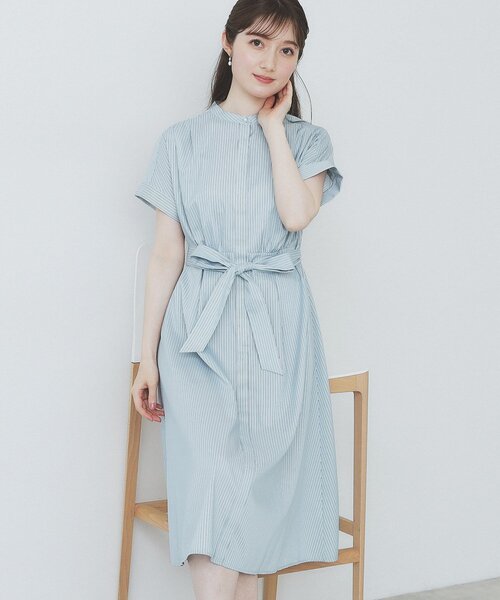 ワンピース ay index ワンピース 「XS-LLサイズ」マルチストライプシャツ