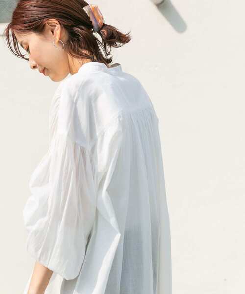 「URBAN RESEARCH DOORS」 長袖ブラウス MEDIUM ネイビー レディース URBAN RESEARCH DOORS 「URBAN DOORS」 長袖ブラウス MEDIUM