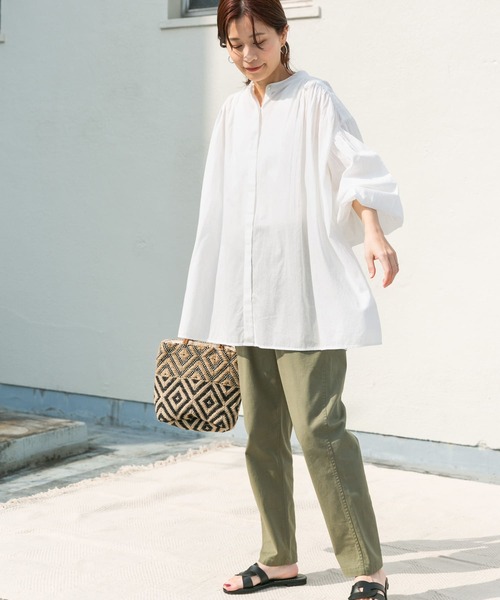「URBAN RESEARCH DOORS」 長袖ブラウス MEDIUM ネイビー レディース URBAN RESEARCH DOORS 「URBAN DOORS」 長袖ブラウス MEDIUM