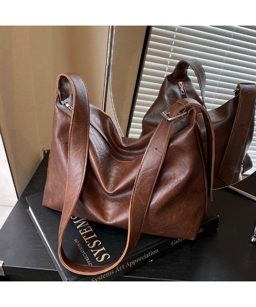 Sakka ショルダーバッグ バッグ PUレザー シンプルショルダーバッグ