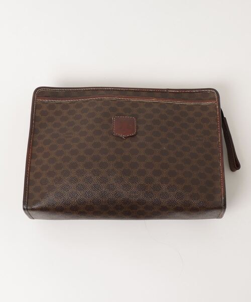 サキサキ　CELINE　セリーヌ　クラッチバッグ　ブラウン 中古・古着通販】CELINE (セリーヌ) クラッチバッグ ブラウン