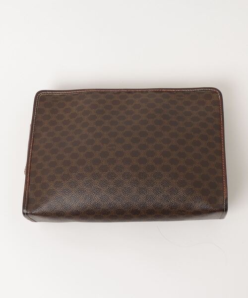 CELINE クラッチバッグ ベージュ/ブラウン CELINE 「CELINE」 クラッチバッグ - ブラウン レディース