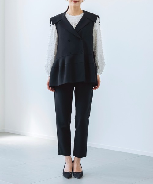 【新品】ノコオーノ　ジレ　ベスト MIXカラーブークレーニットベスト/日本製(ベスト・ジレ) | HIROKO