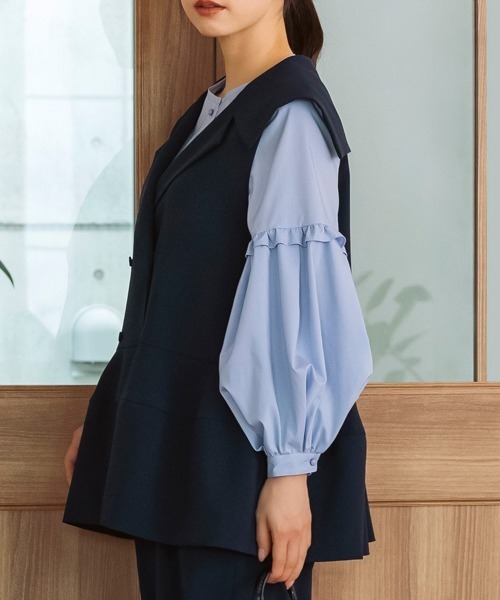 Sono（ソーノ） ベスト ジレ ご自宅でお洗濯可能/日本製/防シワ