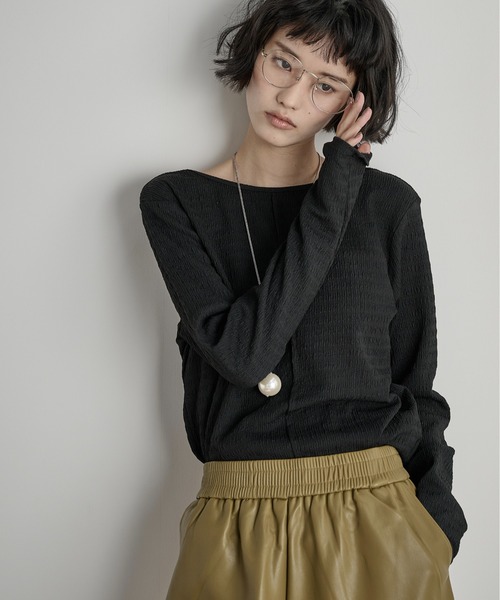 THE Yon tシャツ シュシュセットリップルトップス レディース