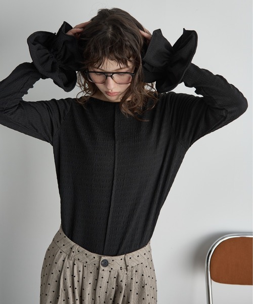 THE Yon tシャツ シュシュセットリップルトップス レディース