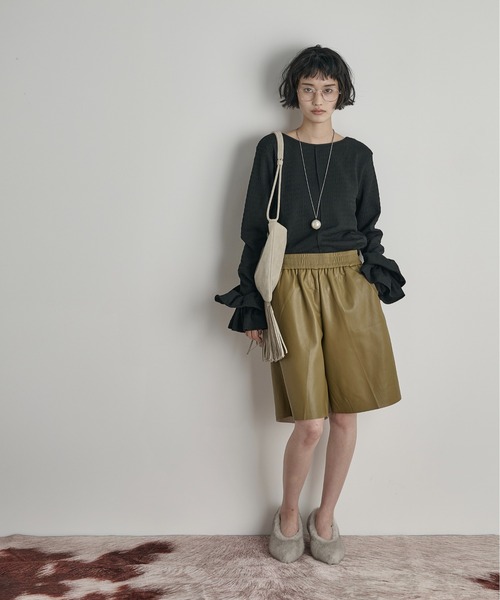 THE Yon tシャツ シュシュセットリップルトップス レディース