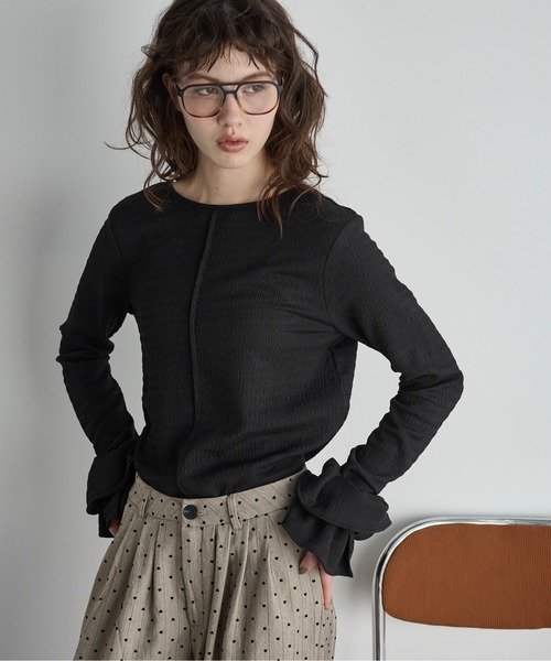 THE Yon tシャツ シュシュセットリップルトップス レディース