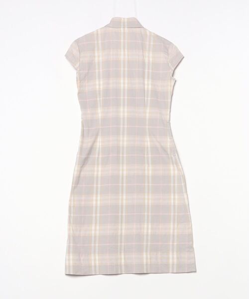 BURBERRY 「BURBERRY」 チェック柄シャツワンピース 4 グレー