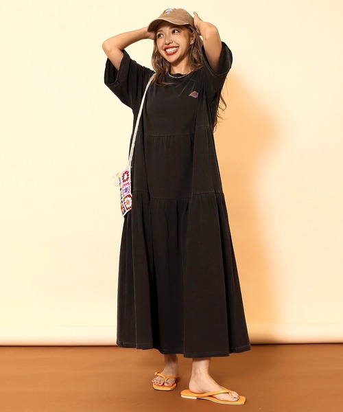 anap mimpi（アナップミンピ） ワンピース ピグメント加工 ティアード