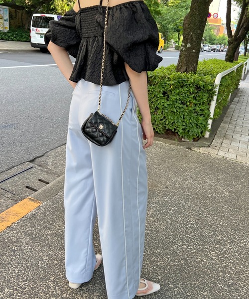 SNIDEL（スナイデル） パンツ タックラインパンツ レディース