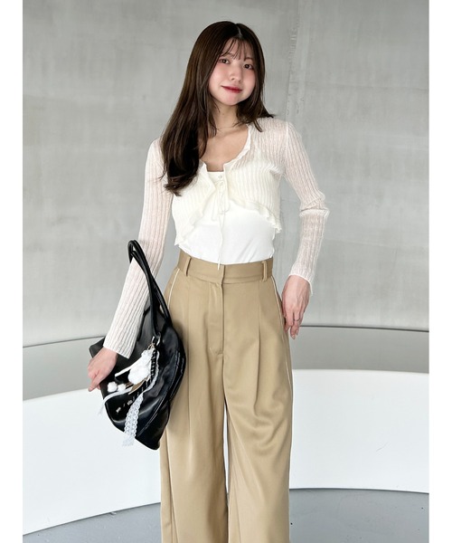 SNIDEL（スナイデル） パンツ タックラインパンツ レディース