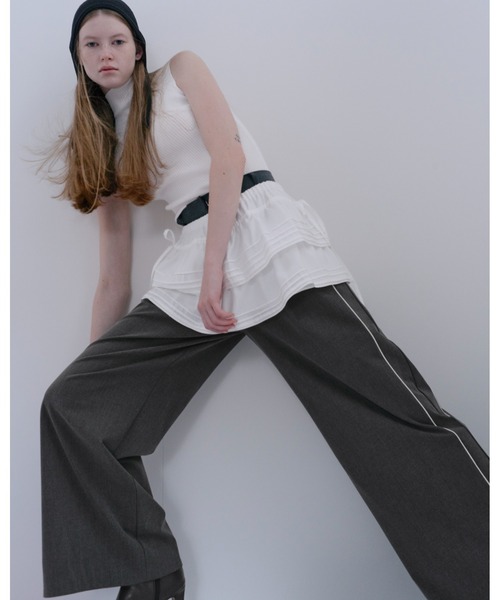 snidel タックラインパンツ タックラインパンツ(ロングパンツ)｜パンツ｜SNIDEL(スナイデル)の通販