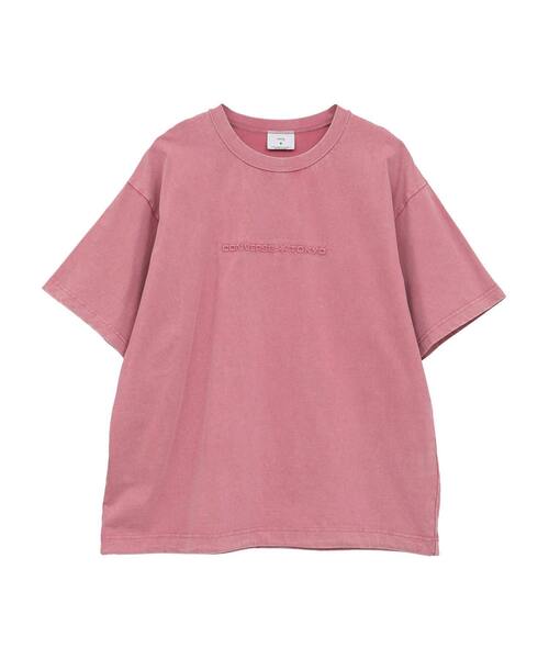 tシャツ CHEMICAL WASH EMBOSSED LOGO TEE レディース メンズ