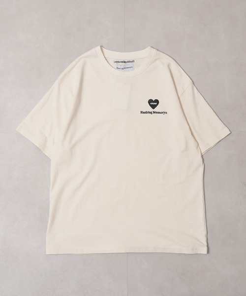 MEMORY tシャツ 「MEMORY」ハートワンポイント刺繍 S/S Tシャツ