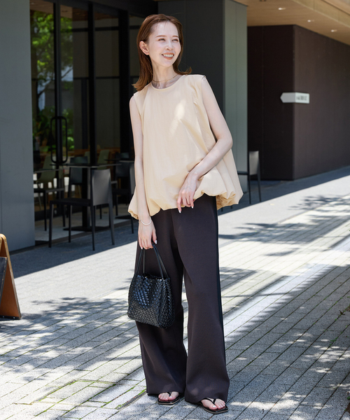 ブラウス シャツ バルーンヘムノースリシャツ レディース JOURNAL STANDARD ブラウス シャツ バルーンヘムノースリーブ