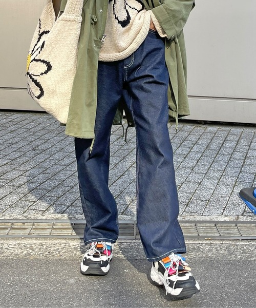 「CPCM」 加工デニムパンツ LARGE ネイビー メンズ