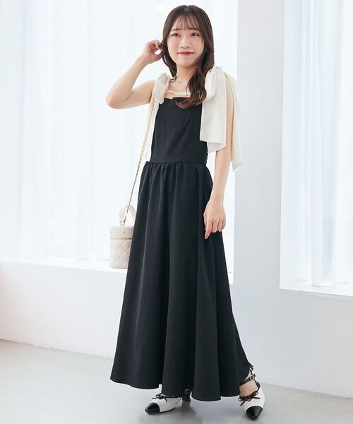 MAJESTIC LEGON（マジェスティックレゴン） ワンピース 配色肩リボン