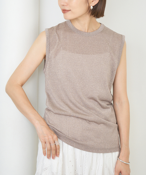IENA　　ラメ Tシャツ ラメ Tシャツ（Tシャツ／カットソー）｜IENA（イエナ）の通販