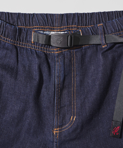 「Gramicci」 加工デニムパンツ LARGE サックスブルー メンズ