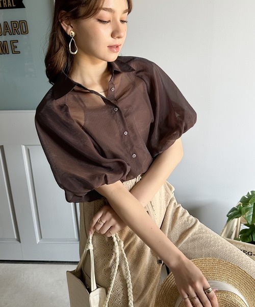 「classicalelf」 7分袖ブラウス LARGE ブラック レディース