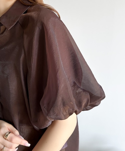 「classicalelf」 7分袖ブラウス LARGE ブラック レディース