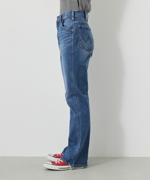 [RODEO CROWNS WIDE BOWL] Denim брюки [Wrangler сотрудничество ] MEDIUM свет Pink Lady -s