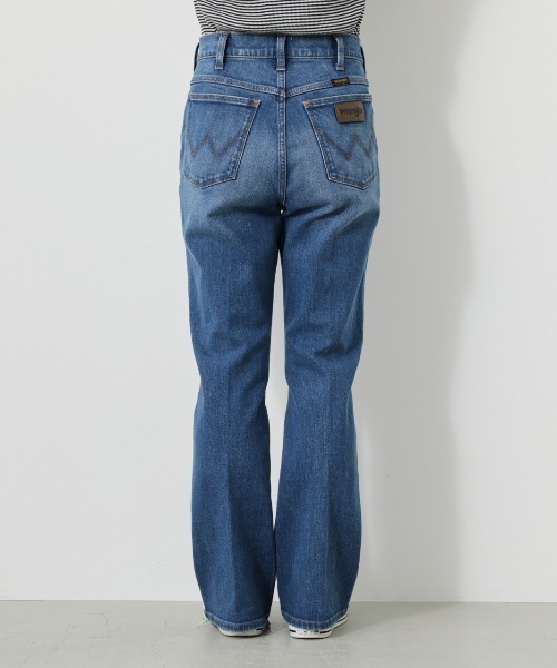 [RODEO CROWNS WIDE BOWL] Denim брюки [Wrangler сотрудничество ] MEDIUM свет Pink Lady -s