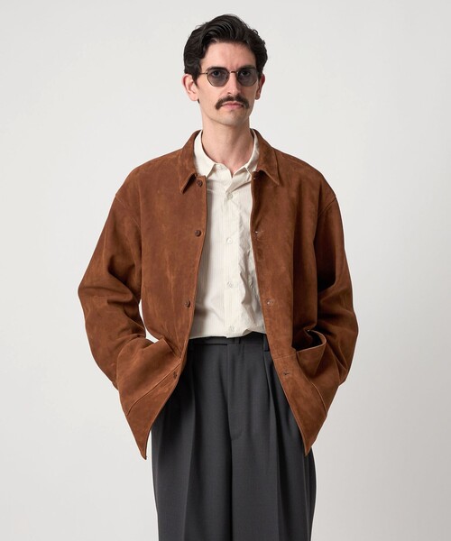 ÉDIFICE マスタードカバーオール STEVEN ALAN カバーオール 「Steven Alan」 ラフ スエード