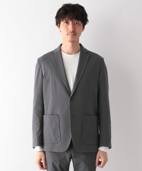 「GLOBAL WORK」 テーラードジャケット SMALL チャコールグレー メンズ_画像9