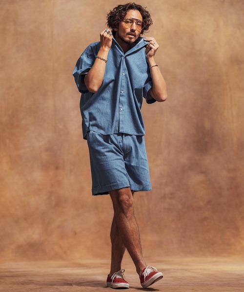 「Jih Nunc」 ショートパンツ S ブルー メンズ_画像7