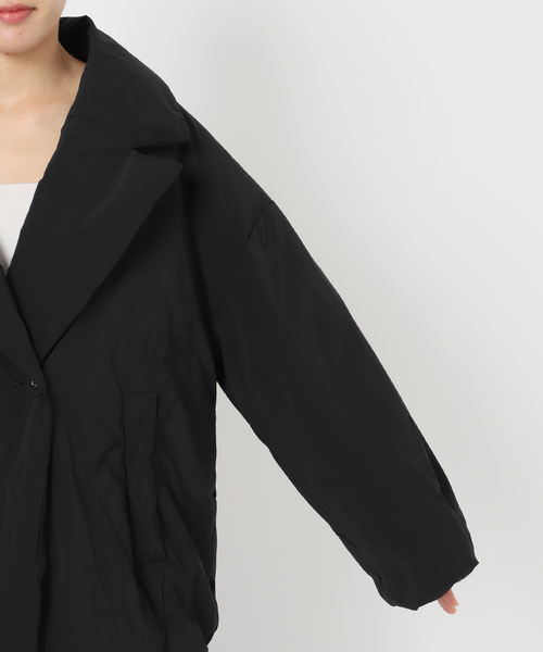 イエナ⭐撥水テイラーコクーンダウン 34 ブラック イエナ IENA 《追加2予約》ARTIROSAハッスイテイラーコクーンダウン