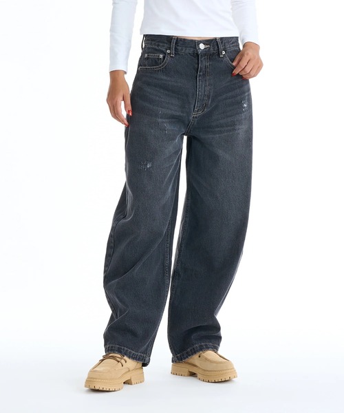 ROXY（ロキシー） ワイドパンツ ジーンズ デニム デニムパンツ MOOD 