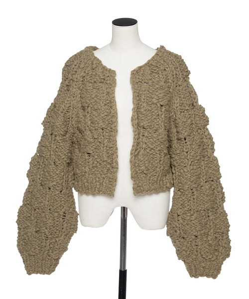 muller of yoshiokubo カーディガン muller of yoshiokubo/ミュラーオブヨシオクボ】glitter knit cardigan