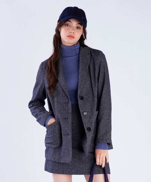 To b. by agnes ジャケット テーラードジャケット 「Outlet」コットン