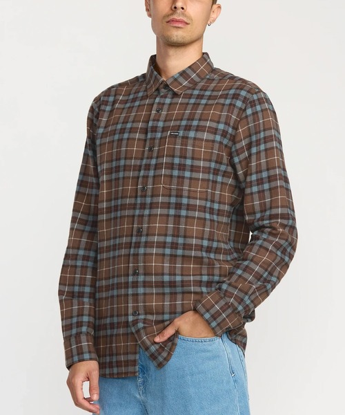 VOLCOM（ボルコム） シャツ 長袖 チェックシャツ CADEN PLAID LS