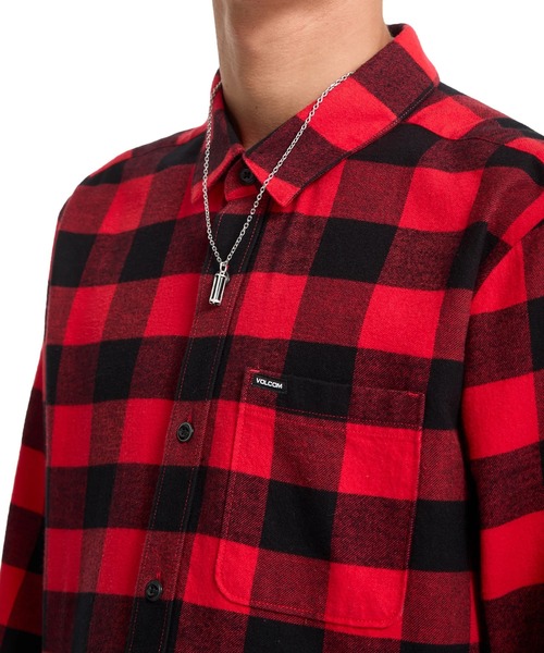 VOLCOM（ボルコム） シャツ 長袖 チェックシャツ CADEN PLAID LS