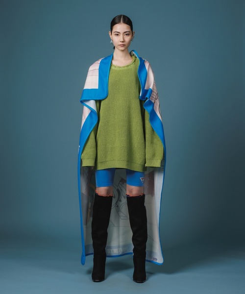 「NON TOKYO」 長袖ニット FREE グリーン レディース_画像2