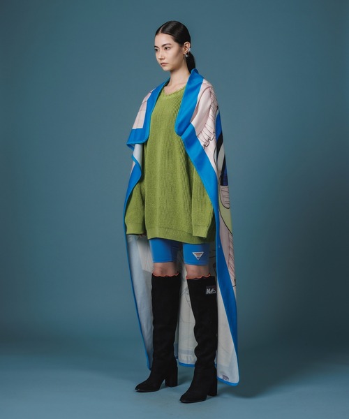 「NON TOKYO」 長袖ニット FREE グリーン レディース_画像3