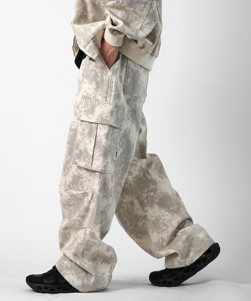 Labordi ジーンズ AW リアルツリー ミリタリー ワイドカーゴパンツ