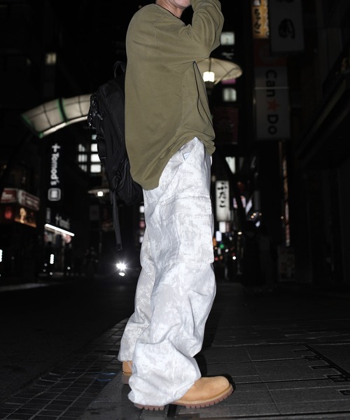 Labordi ジーンズ リアルツリー ミリタリー ワイドカーゴパンツ