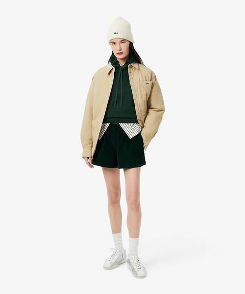 LACOSTE（ラコステ） パーカー ネーム＆ワニロゴパッチスウェット