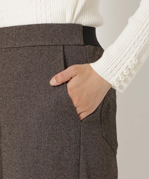 Rose Tiara（ローズティアラ） パンツ ツイード調ワイドパンツ