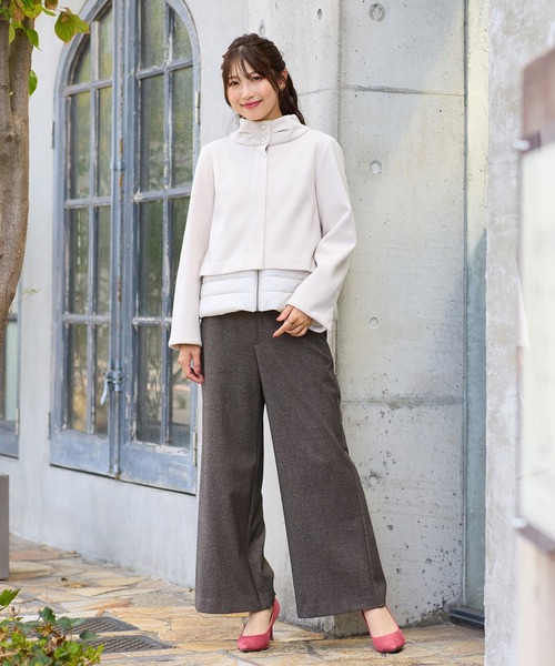 Rose Tiara（ローズティアラ） パンツ ツイード調ワイドパンツ